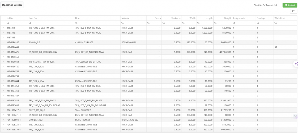 schedule